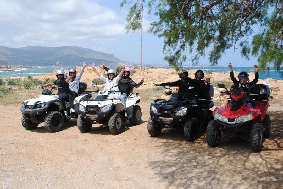 Crete: Off-Road Quad Safari Evening Tour with Hotel Transfer - Malia, Potamos Beach, and the coastal views