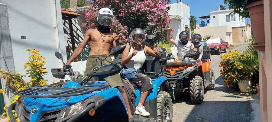 Crete: Off-Road Quad Safari with Lunch/Dinner - Walking into Milatos Cave