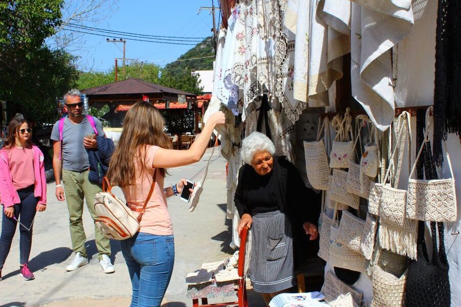 Crete: Quad Safari, Olive Mill with Tasting & Ghost Village - Walking through Achlada’s abandoned village