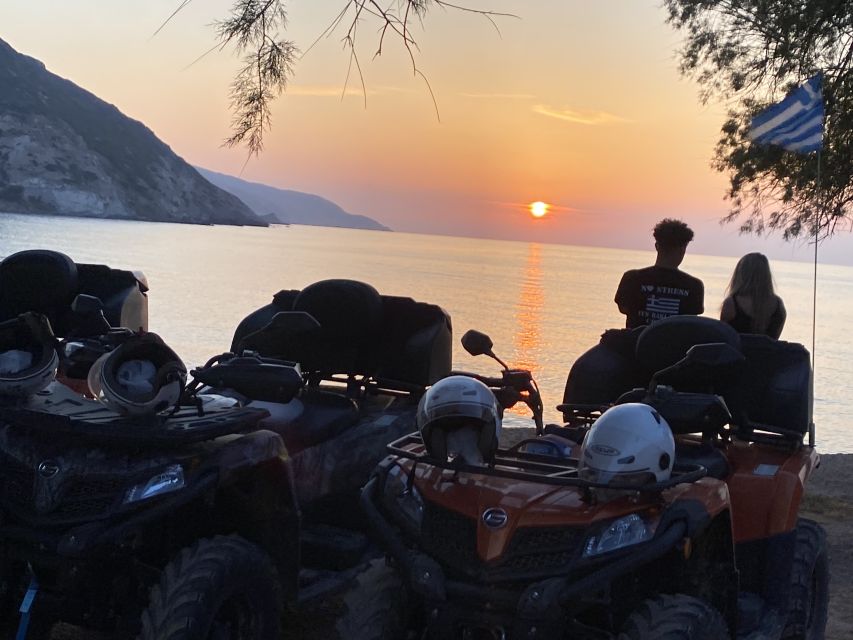 Crete: Sunset or Morning Quad with Local Products Tasting - Quiet tracks above the Cretan coast