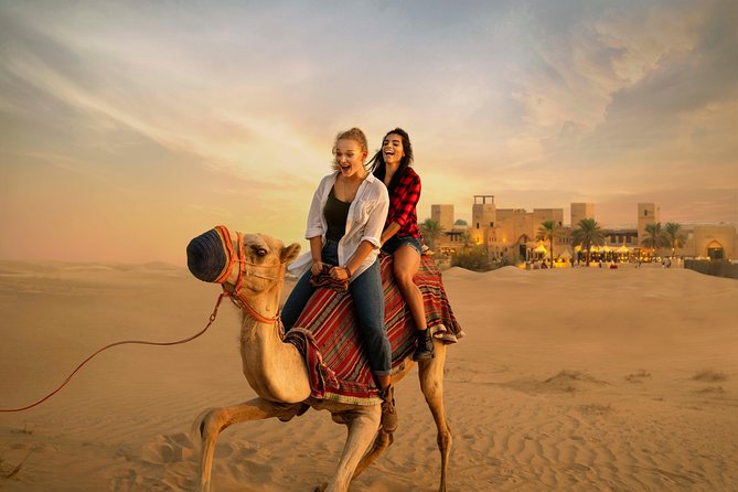 Desert Safari: Luxury Fortress Dinner, Camel Ride & Dune Bashing - Camel, horse, falcon, and henna activities