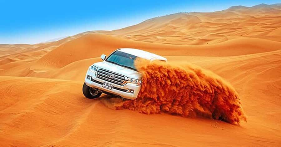 Desert Safari - Private 4WD car - The drive to Al Lahbab