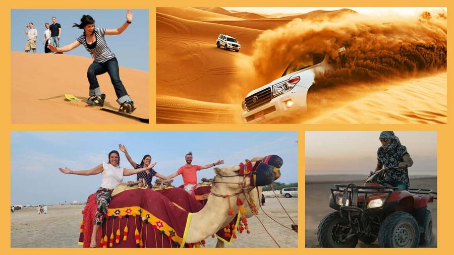 Desert Safari, QuadBike,Dune buggy, Sandboarding & CamelRide - A half-day escape from Doha