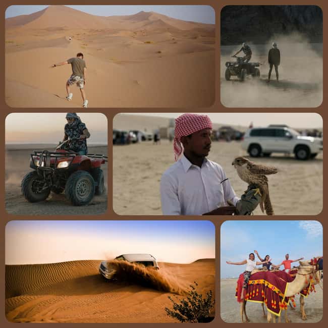 Desert Safari, QuadBike,Dune buggy, Sandboarding & CamelRide - Dune bashing is the main event