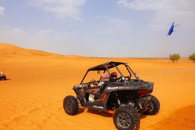 Desert Safari With BBQ Dinner, Quad Bike & Camel Ride from Dubai - Dinner on carpets and pillows