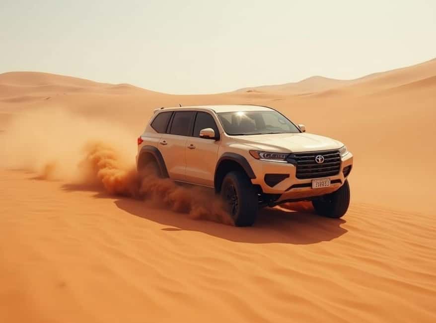 Doha: Desert Safari, Camel Ride, Dune Bashing & Inland Sea - Leaving Doha for Qatar’s golden dunes