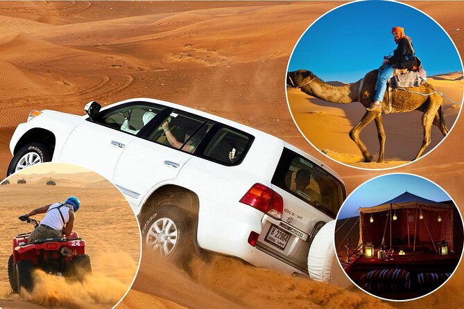 Doha: Desert Safari | Camel ride | Sand-boarding | Quad Biking - Mesaieed: camels, tea, and preparing the tires