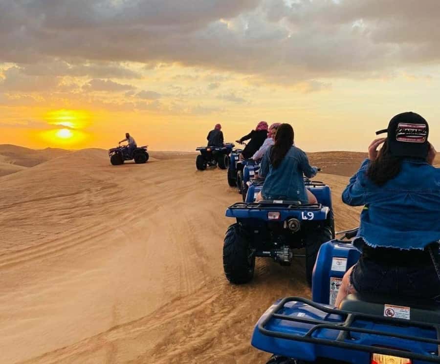 Doha: Desert Safari Experience – Quad Bike, Buggy/Camel Ride - Sandboarding on smooth desert slopes