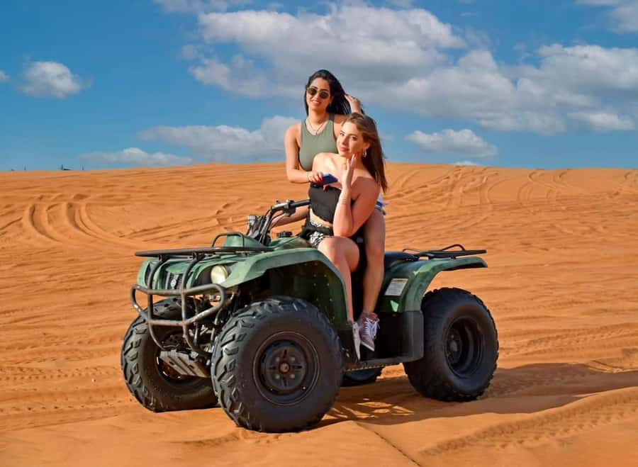 Doha: Desert Safari, Quad Bike, Camel Ride & Inland Sea Tour - Camel riding and a short taste of Bedouin tradition
