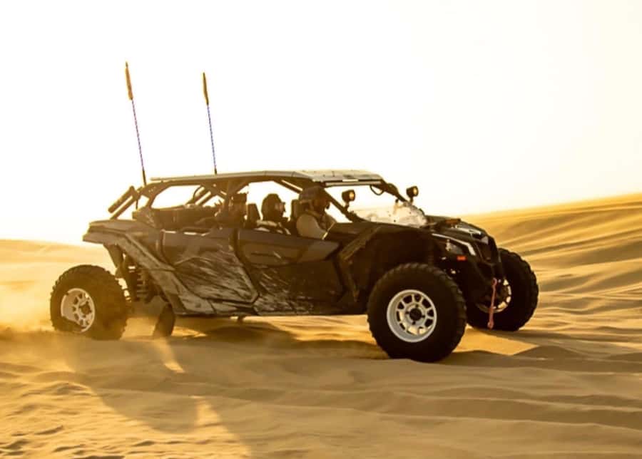 Doha: Desert Safari, Quad Bike, Camel Ride & Inland Sea Tour - Dune bashing with a skilled 4x4 driver
