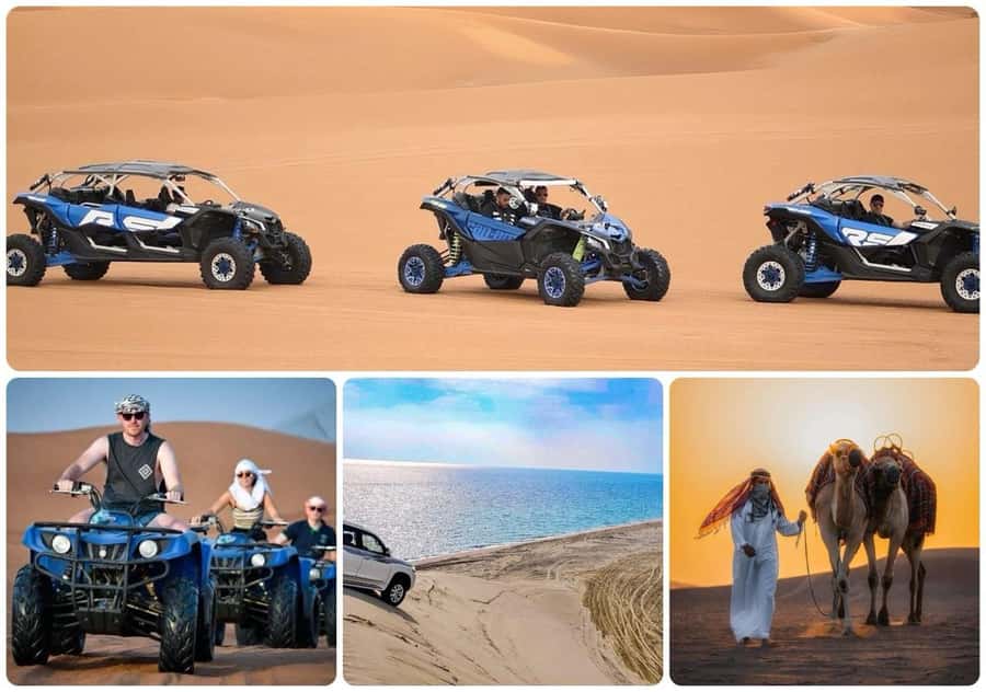 Doha: Desert Safari, Quad Bike, Camel Ride & Inland Sea Tour - Sunset at Khor Al Adaid