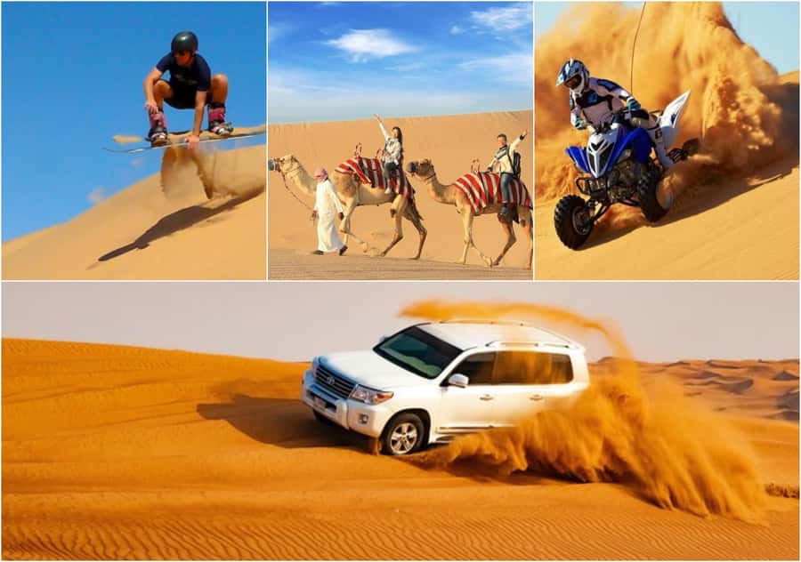 Doha: Desert Safari, Quad Biking, Sand Boarding & Camel Ride - Sand boarding and the best photo stop