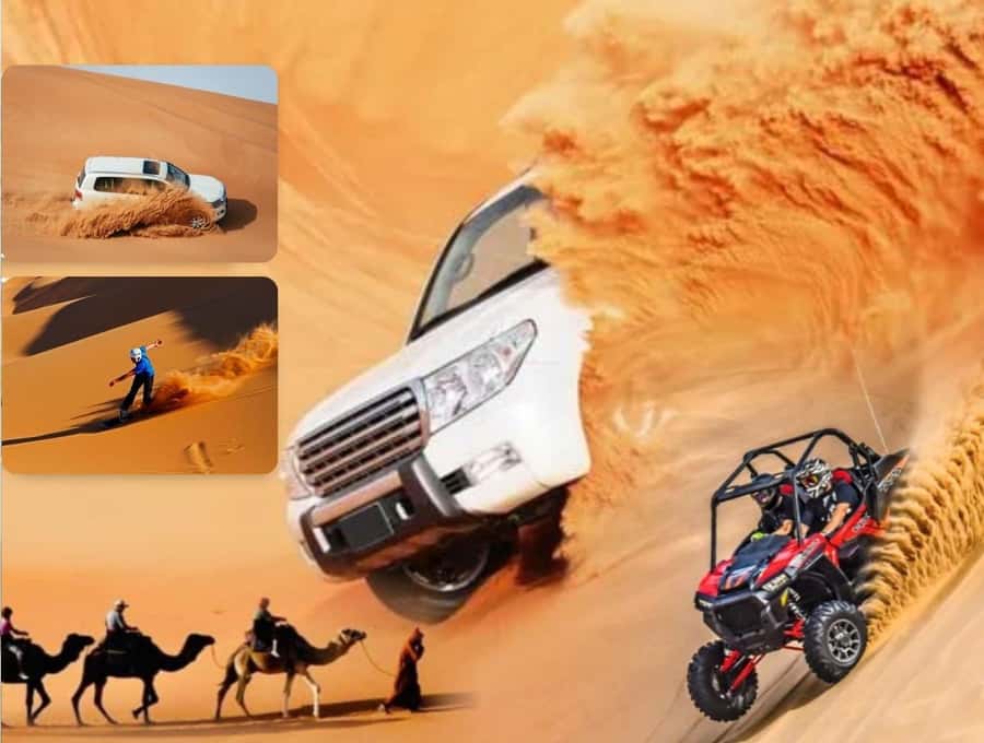 Doha:Desert Safari with Camel Ride, ATV Bike,& Sand Boarding - A Doha desert day with more than one speed