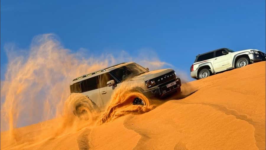 Doha: DesertSafari with Quad Bike, Camel Ride & Sandboarding - The camel area, Arabic tea, and a slower pause