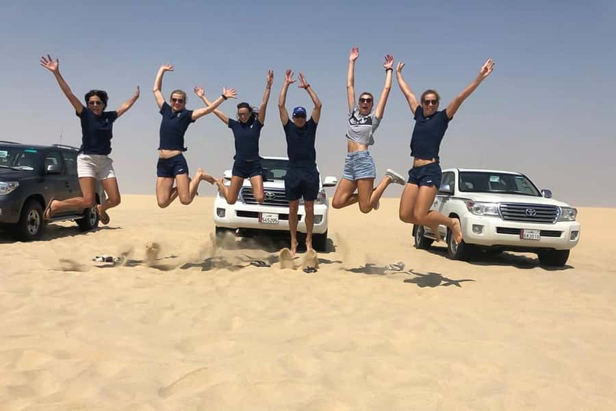 Doha Safari: ATV Ride, Dune Bashing, & Sandboarding Fun - Leaving Doha for the Mesaieed desert