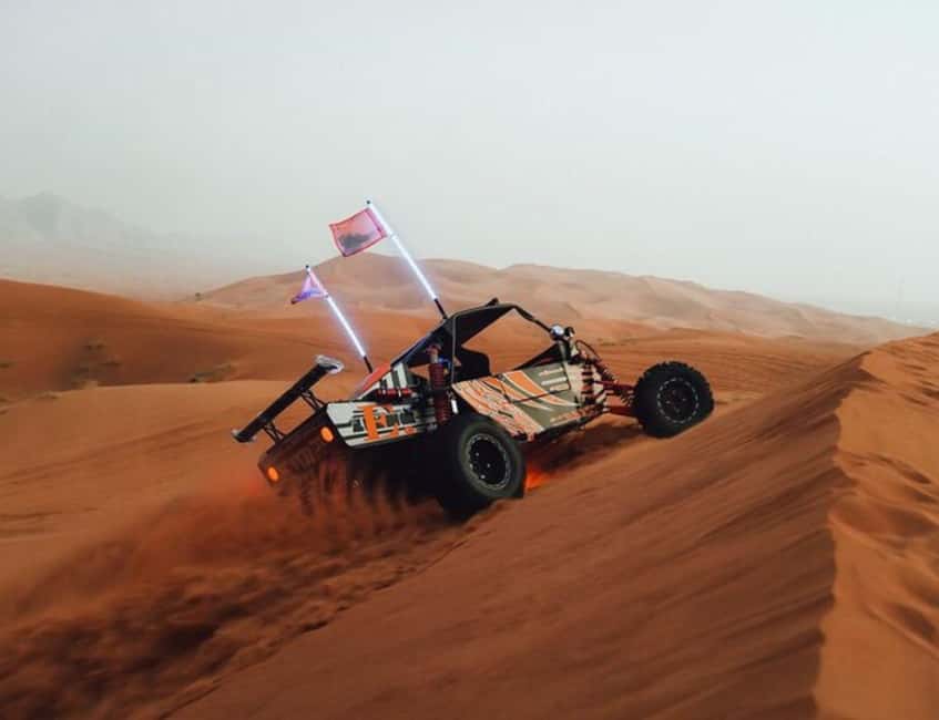 Doha: Self-Ride Desert Dune Buggy Experience with Guide - Learning the buggy before the sand gets serious