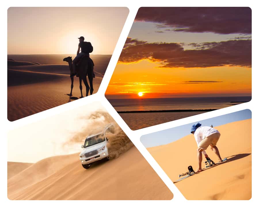Doha: Sunset Safari, Dune Bashing, Sandboarding & Camel Ride - Key points to know before you book