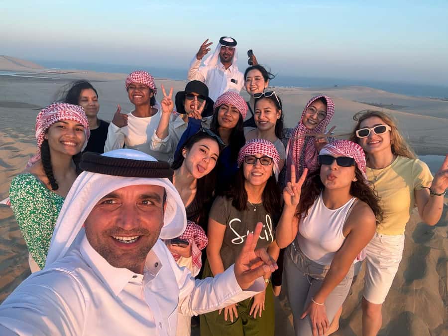 Doha: Sunset Safari, Dune Bashing, Sandboarding & Camel Ride - The camel camp: a short taste of desert travel