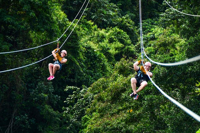 Dual Zipline Side-by-Side Adventure in Punta Cana - Twelve lines across 18 forest platforms