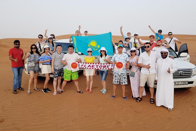 Dubai 4x4 Desert Safari, Quad Bike, Camel Ride & BBQ Dinner - Al Royal Desert Camp after dark