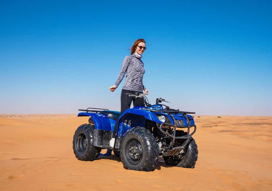 Dubai: Adventure Quad Bike Safari, Camel Ride & Refreshment - Drinks, dates, and a break from the heat