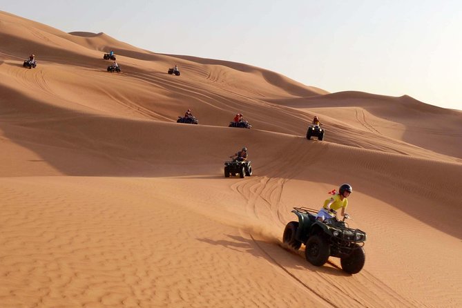 Dubai: Adventure Quad Bike Safari, Camel Ride & Refreshments - An air-conditioned tent and Arabic refreshments
