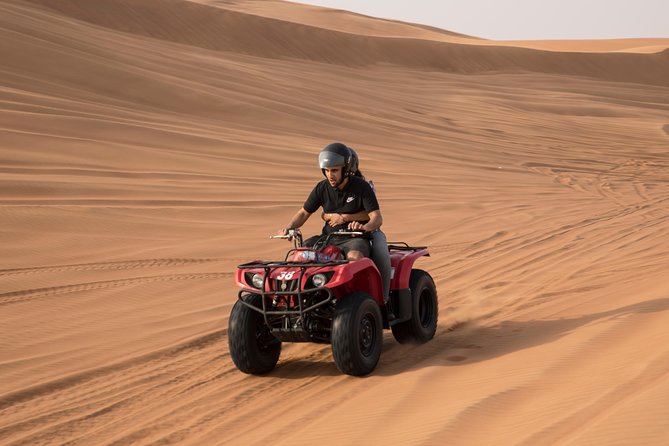 Dubai: Adventure Quad Bike Safari, Camel Ride & Refreshments - What the $69.42 price covers