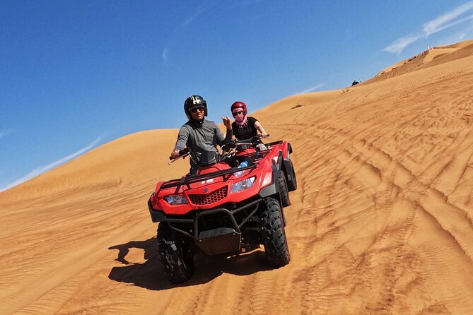 Dubai: Buggy Dune Bashing, Sand Boarding, Camel Ride & Show - Pickup can add a lot of time