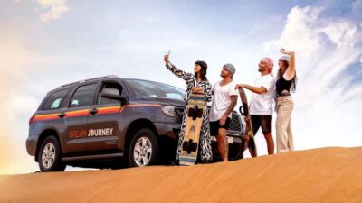 Dubai Desert Safari – Camel Ride, Sandboarding & 30 Min Quad