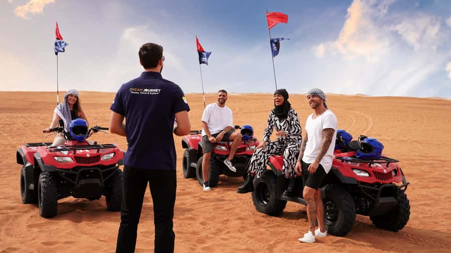 Dubai Desert Safari - Camel Ride, Sandboarding & 30 Min Quad - Camel riding, with realistic expectations
