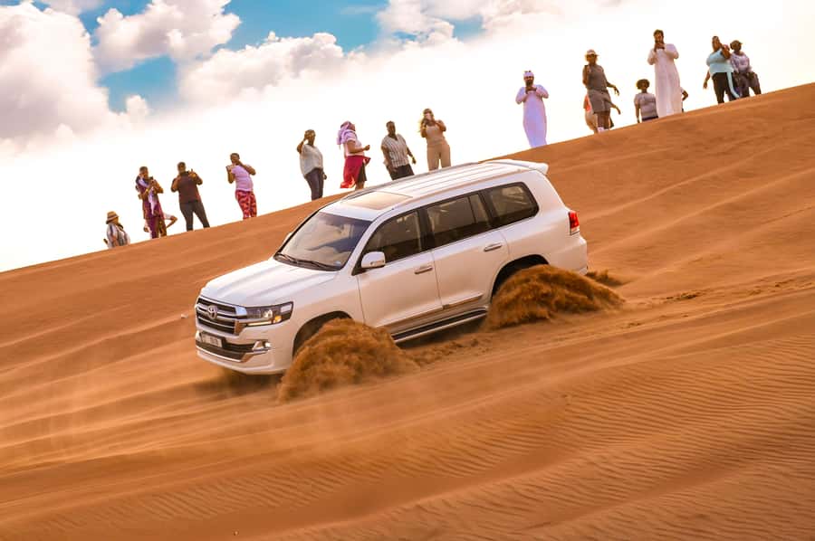 Dubai: Desert Safari with BBQ Dinner & Quad Biking Options - 20 to 30 Minutes of Dune Bashing