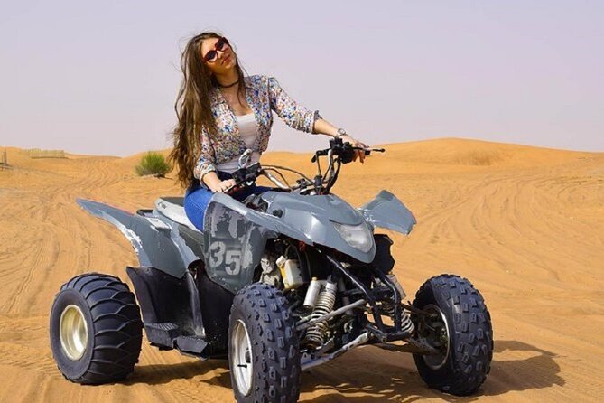 Dubai Desert Safari With BBQ, Quad Bike And Camel Ride - Quad biking for about 30 minutes