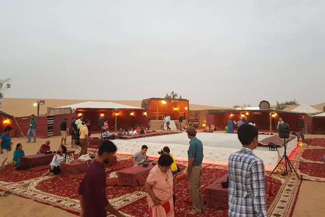 Dubai Desert Safari with Quad Bike, sandboarding, live show & BBQ - Dune bashing across Lahbab’s Big Red