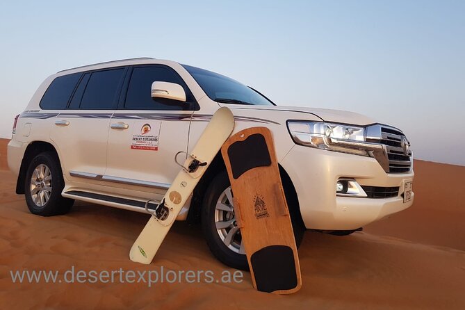 Dubai Desert Safari with Quad Bike, sandboarding, live show & BBQ - Camel ride, henna, and the desert camp