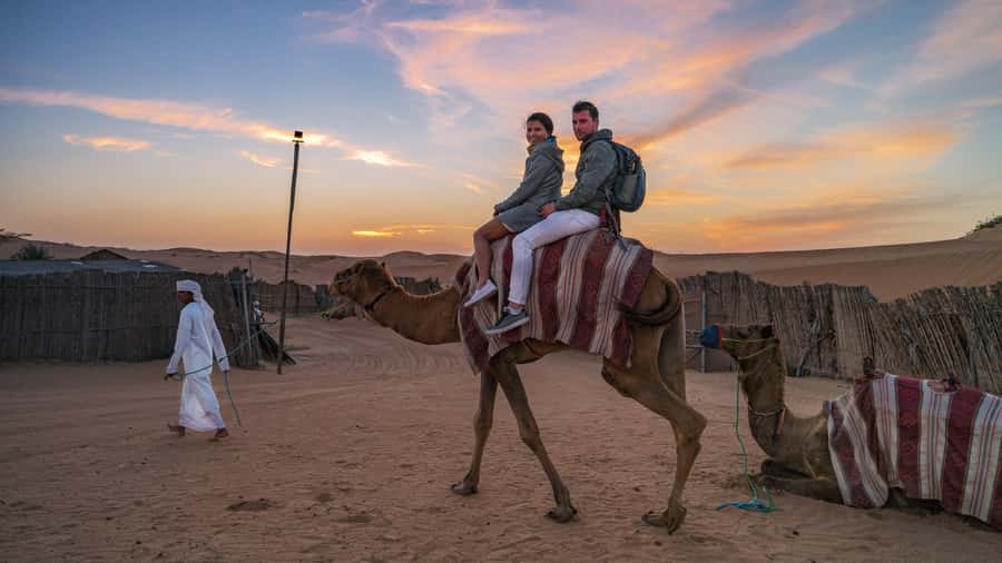 Dubai Desert Trail: Guided Quad/Polaris and Red Dunes Safari - The high-dune photo stop and sandboarding