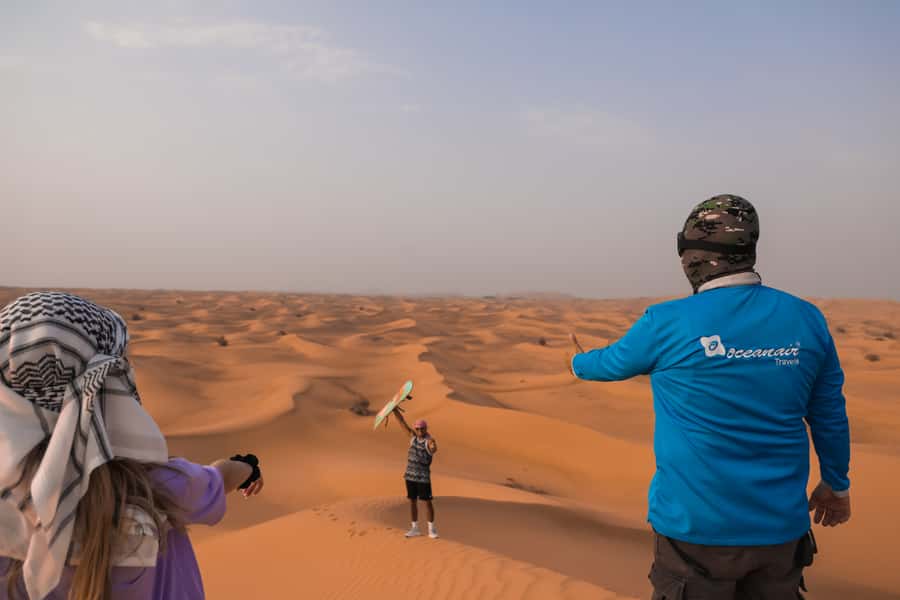 Dubai: Dune Buggy Desert Safari, Camel Ride & Sandboarding - The camel ride and Al Khayma Desert Camp