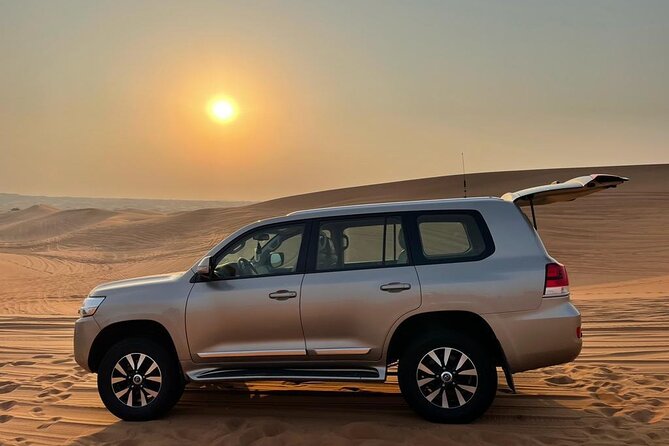 Dubai Evening Desert Safari With Transfers Dune Bashing & Dinner - Entering the Al Awir camp with coffee and dates
