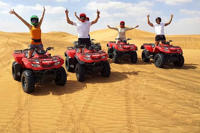 Dubai: Jeep Desert Safari, Camel Ride, and Quad Bike Tour - Dune bashing in a 4x4 Jeep