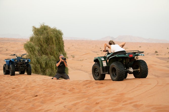 Dubai Morning Desert Safari with Quad Biking & More Activities - Quad biking inside the fenced area
