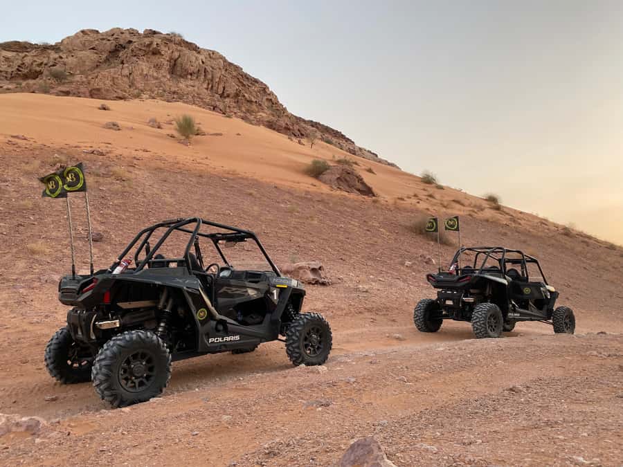 Dubai: Private Desert Buggy Tour, Camel Ride & Sandboarding - The 2023 Polaris RZR and the seat-switch rule