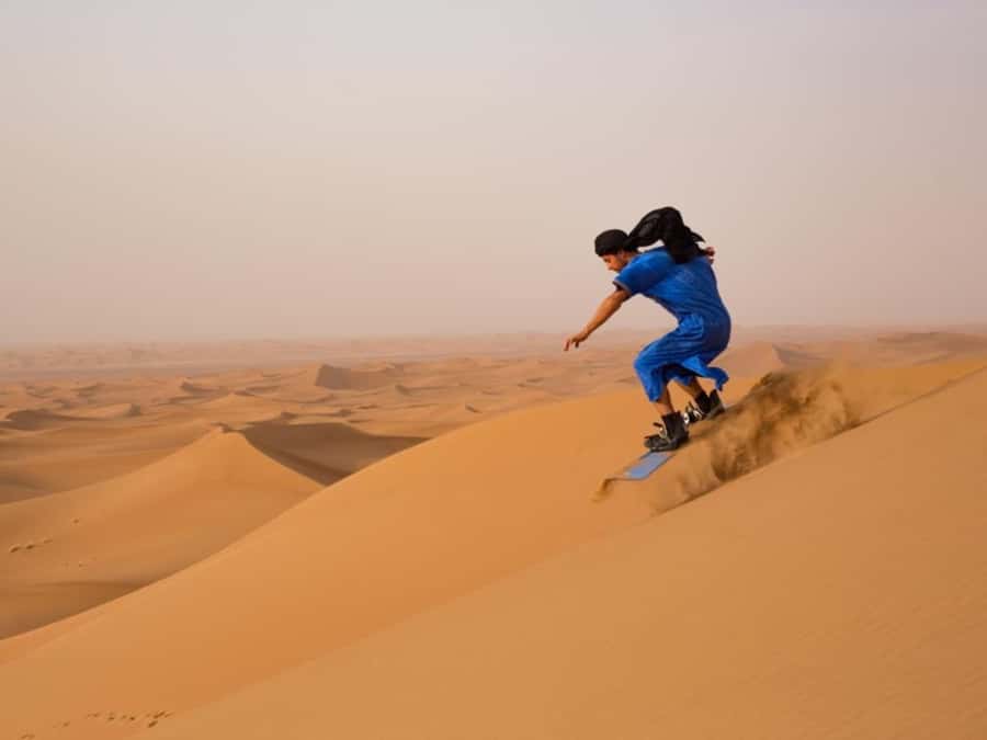 Dubai: Private Dune Buggy, Camel Ride, and Sand Boarding! - The camel ride with John