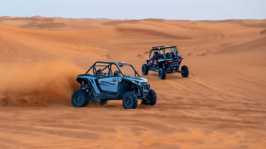 Dubai: Private Dune Buggy, Camel Ride, and Sand Boarding! - A one-hour route with room to change drivers