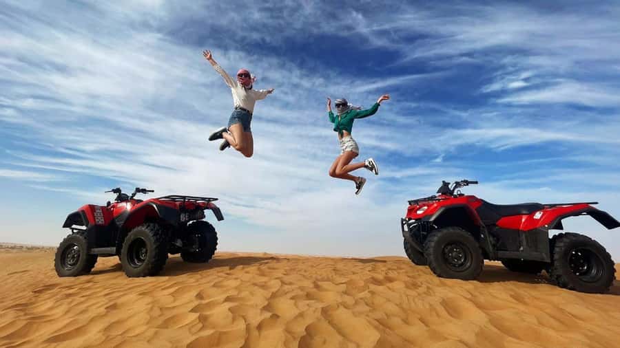 Dubai: Quad & ATV Bike, Red Dune Desert and Safari Adventure - One hour of self-drive riding in the open desert