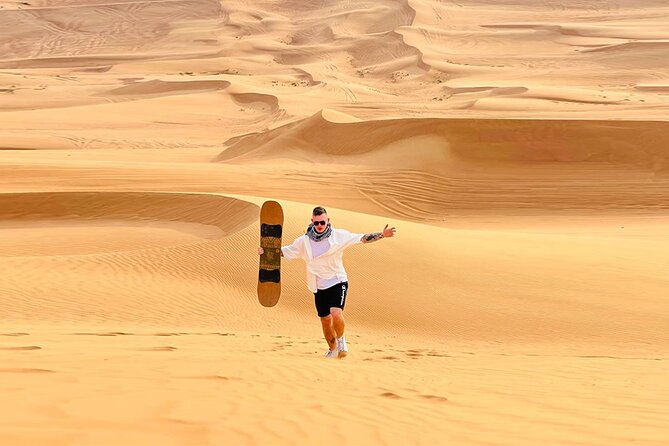 Dubai: Quad Bike Safari, Camels, & Camp with BBQ Dinner - Riding the Lahbab dunes