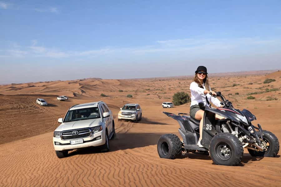Dubai: Red Dunes Evening Quad Bike, Dune Blast with BBQ - Why Lahbab’s red dunes are the right setting