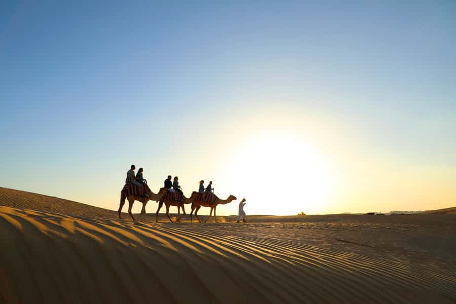 Dubai: Red Dunes Quad Bike with Sandboarding, Camels and BBQ - Guides, transport, and the pace of the day