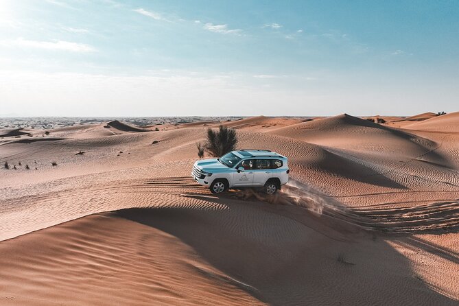 Dubai Red Dunes Safari: Dune Bashing, Camel Ride & Breakfast - From Dubai hotel to protected desert