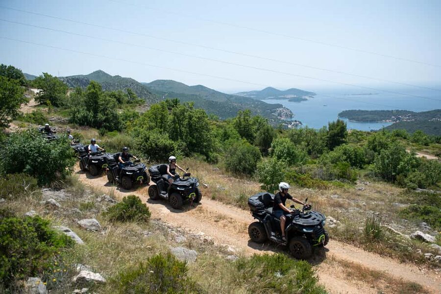 Dubrovnik: 2 Hour Countryside ATV/Quad Safari with pickup - Olive groves and the village of Gromača