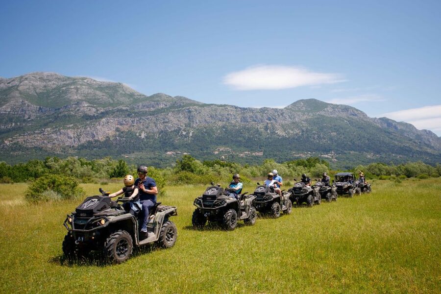 Dubrovnik: Kojan Koral ATV Quad Safari with transport - Fruit, Croatian wine, and the ride back