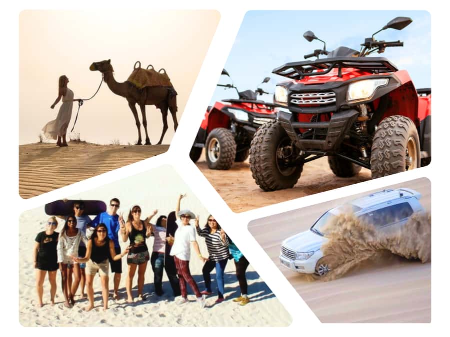 Dune Bashing, Sandboarding, Camel Ride & Optional ATV Ride - A four-hour route from Doha to the Inland Sea